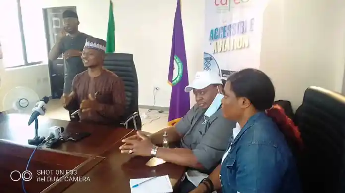 Photo: CARE Advocates For Easy Access To Aviation For PWDs, …As Lalu Assures