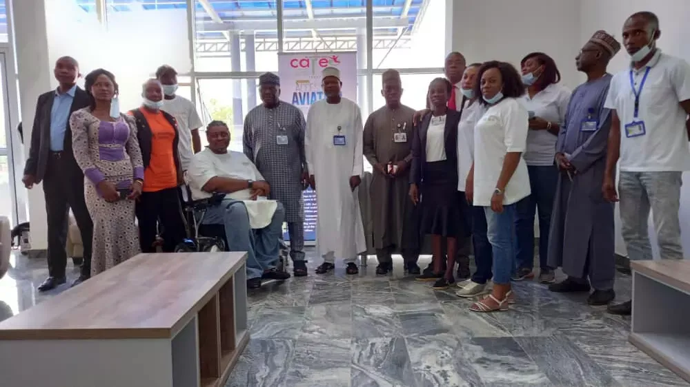 CARE Nigeria team with DG  NCAA during an Advocacy Visit